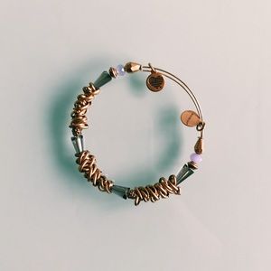 Alex and Ani Gold Beaded Bracelet (like new)